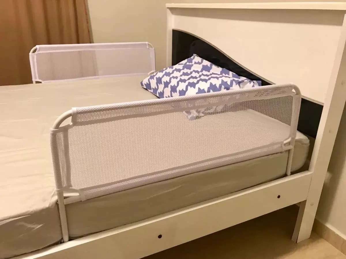 Kit 02 Grade De Cama Normal E Box Bebê E Idoso Altura 54cm Cor Branco — imagem 3