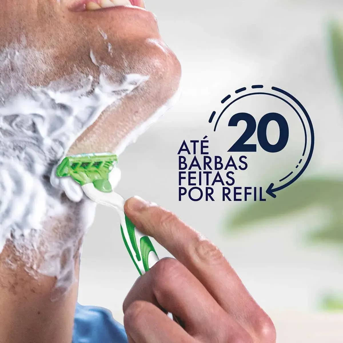 Aparelho de barbear Mach3 Sensitive + 9 cargas Gillette — imagem 5