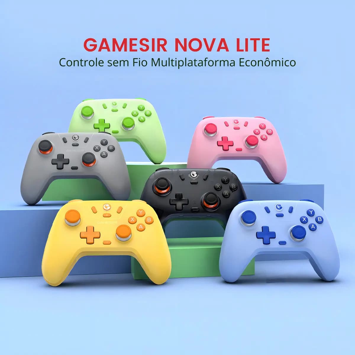 Controle Gamesir T4 Nova Lite Sem Fio Para Pc Switch Android Ios Steam Celular Hall Effect Cor Rosa — imagem 4