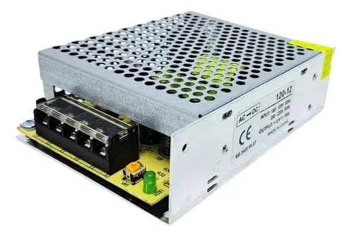 Fonte Chaveada Power Supply 12V 10A 120W Bivolt Com Proteção