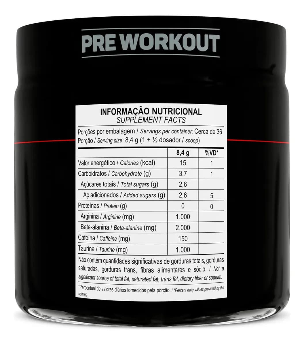 pré treino Horus Max Titanium Sabor Blue Ice 300g — imagem 3