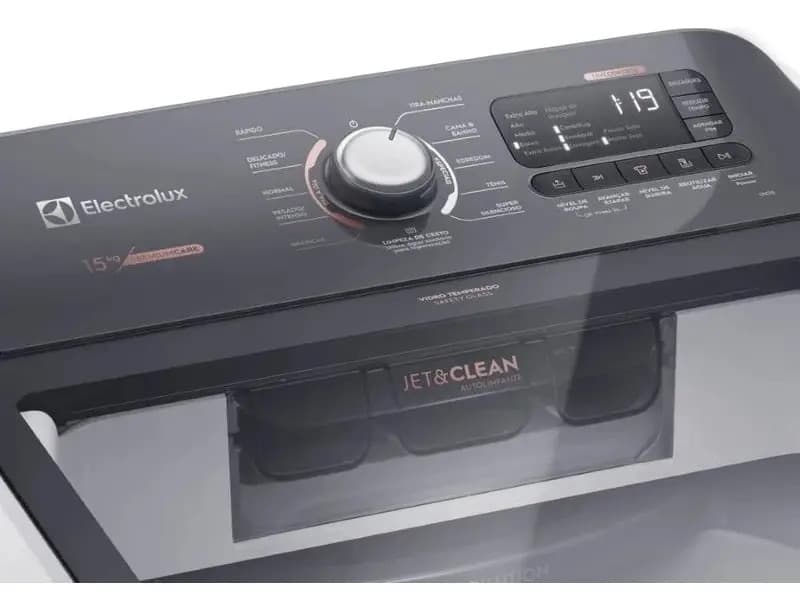 Máquina de Lavar 15kg Electrolux Premium Care com Cesto Inox, Jet&Clean e Time Control LEC15 — imagem 5
