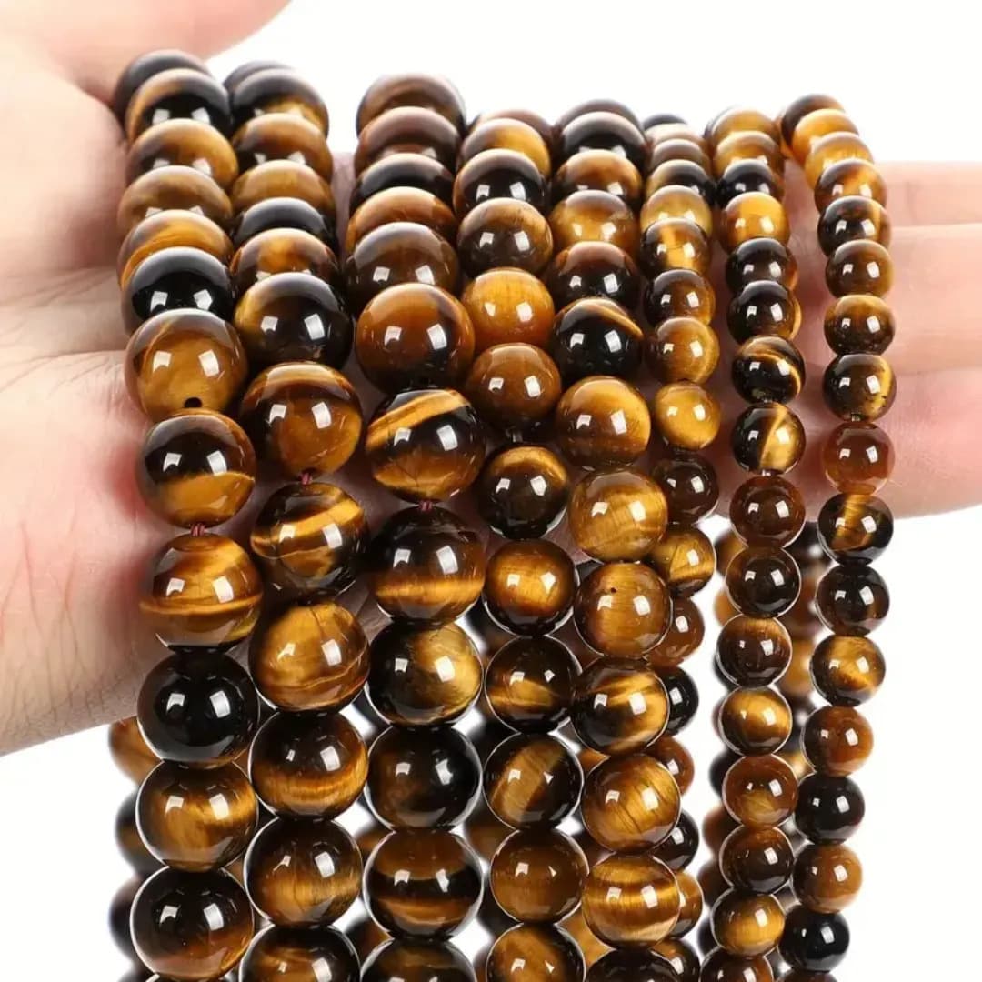 Fio De Pedras Naturais 8mm Para Artesanatos Aprox: 45 Contas Jasper