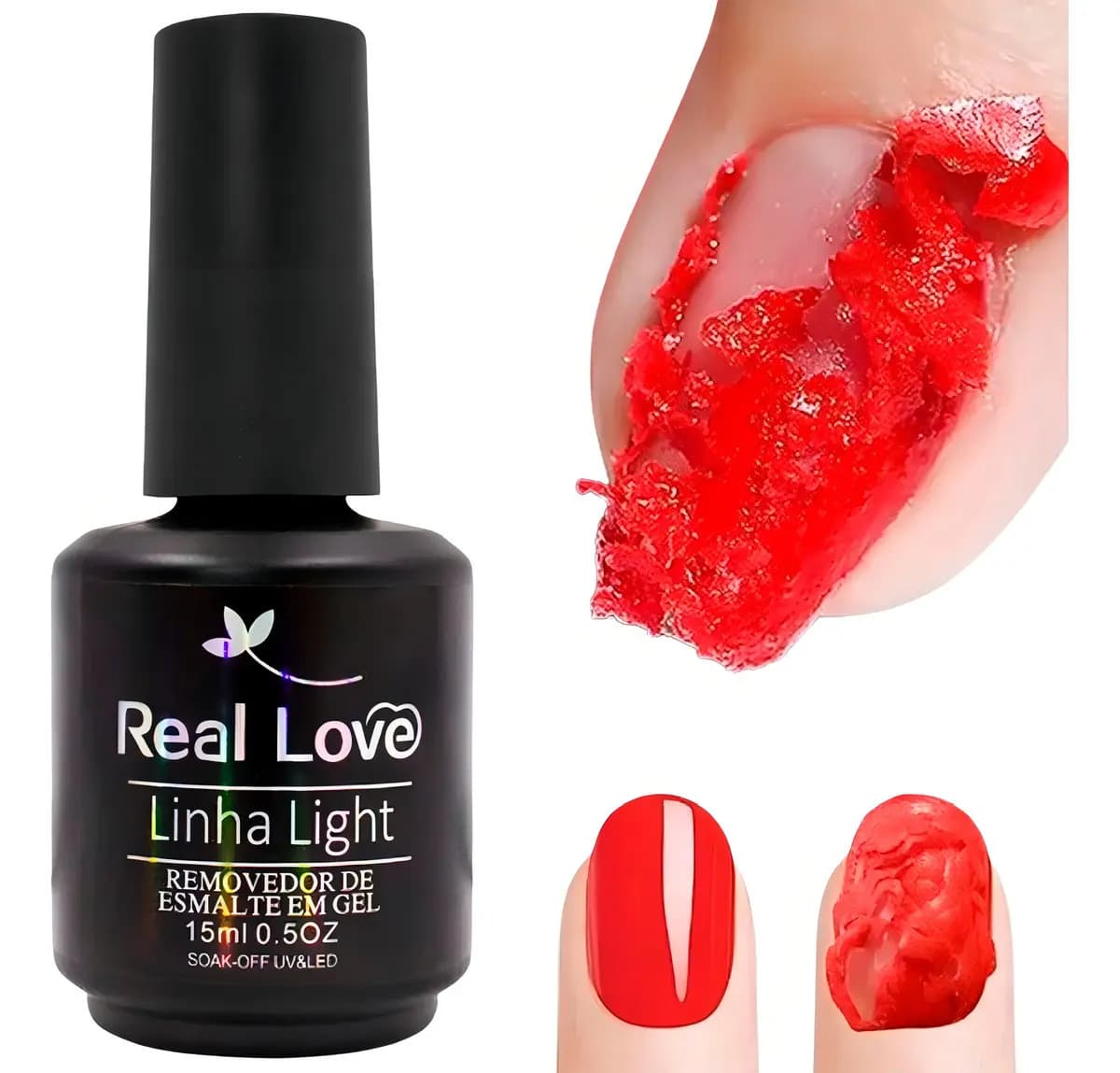 Removedor De Esmalte Em Gel 15ml - Real Love