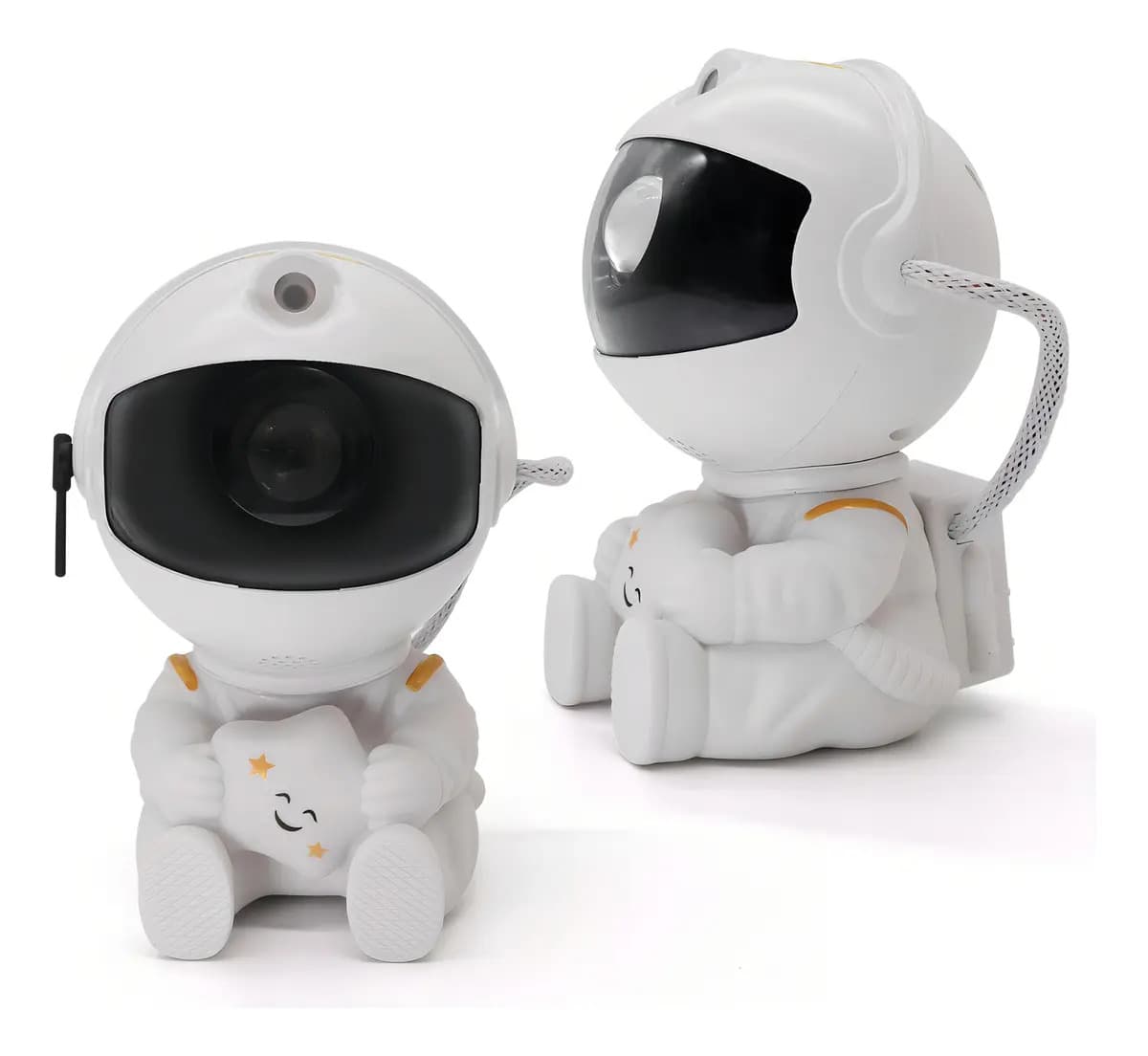 Projetor Astronauta de Galáxia e Estrelas LED Com Controle Remoto USB