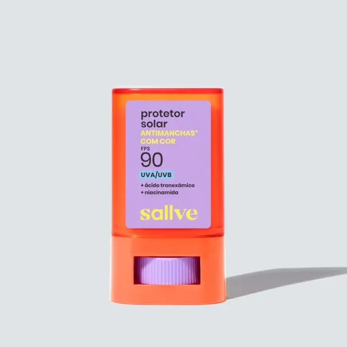 Protetor Solar Antimanchas Com Cor 2 Em Bastão 90fps Sallve