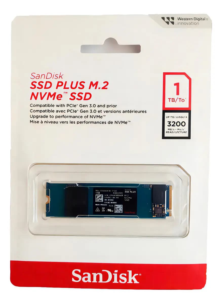 Ssd M.2 1tb Sandisk Plus Nvme 2280