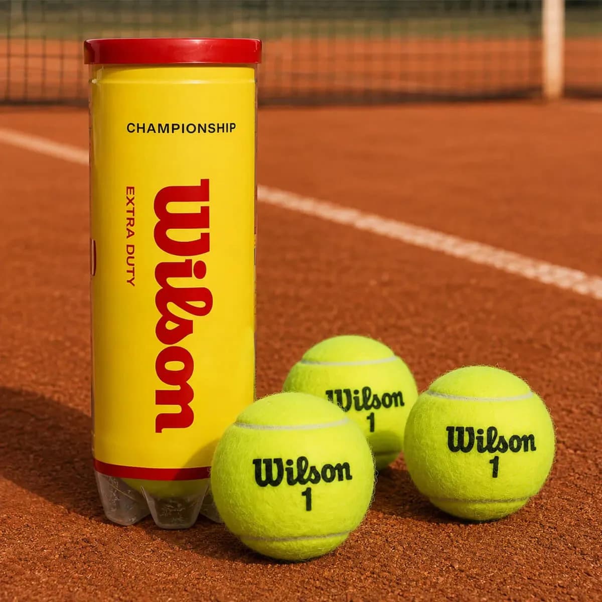Bola De Tênis Wilson Championship Extra Duty Tubo 3 Bolas