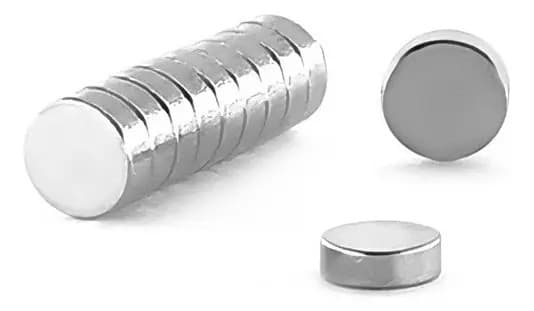 Ímã Neodímio Ø 6x2 Mm N35 100 Unidades