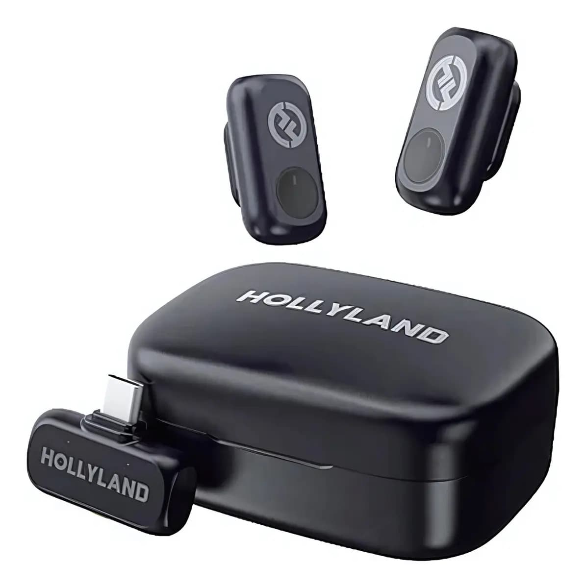 Microfone Hollyland Lark A1 Duo Usb-c cor Preto