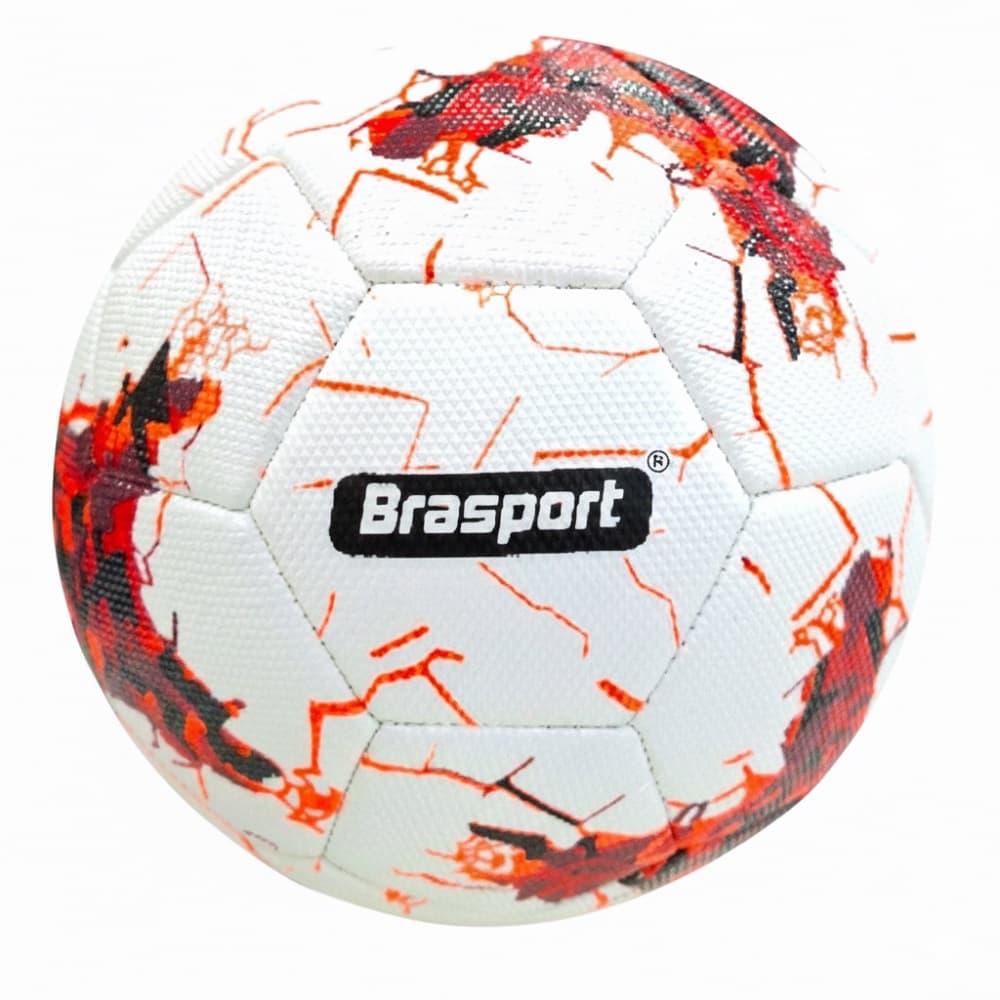 Bola Futebol de Campo Costurada Reforçada Brasport - Laranja